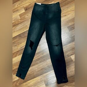 Rewash Black Jeggings with Stretchy Fit